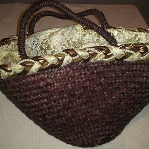 KONTESSA woven straw bag